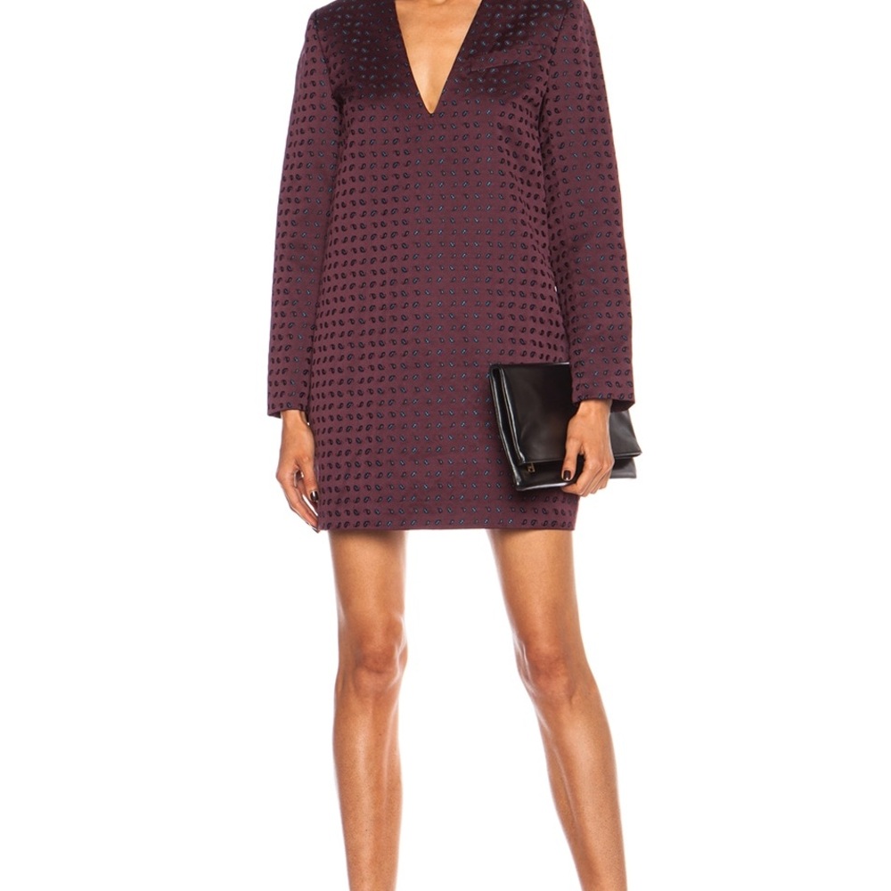 Alexander Wang Micro Paisley Tunic Silk-Blend Dress